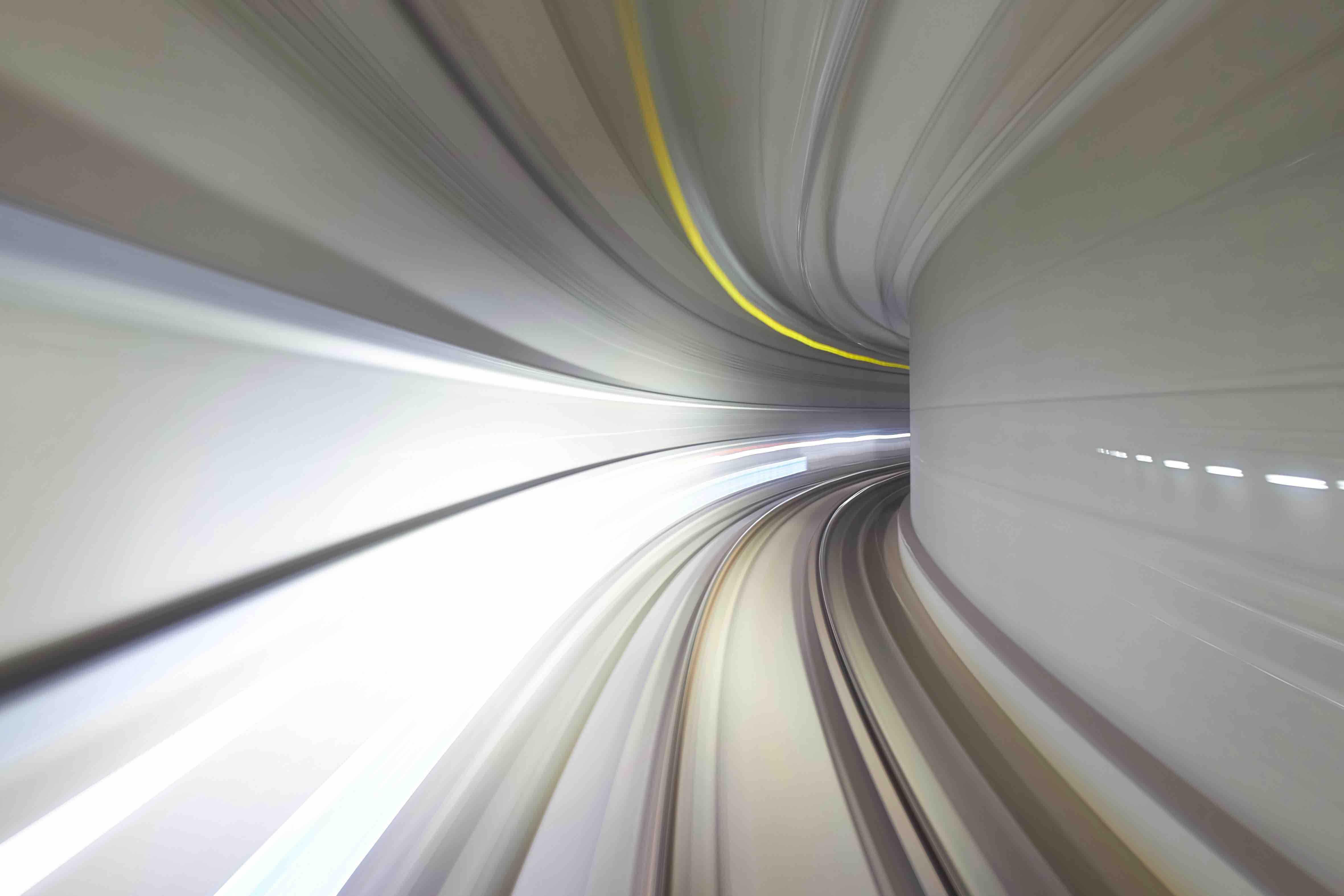 Abstract image of a tunnel